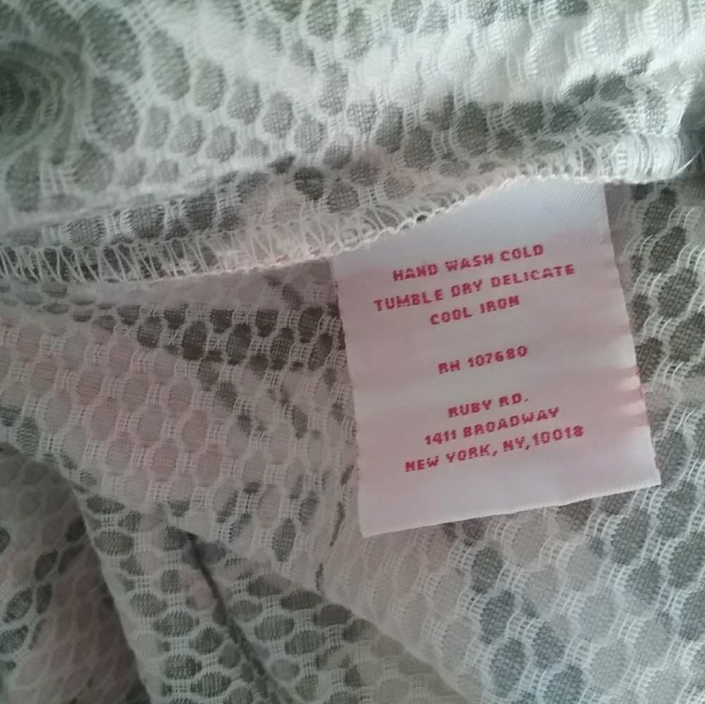 Ruby Rd Floral Print Jacket/Neutral Colors Size 18 - Picture 5 of 5